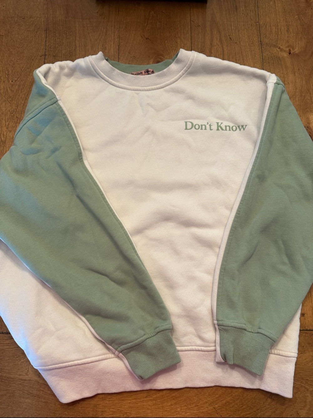 Bailey Rose Color Block crewneck sweatshirt